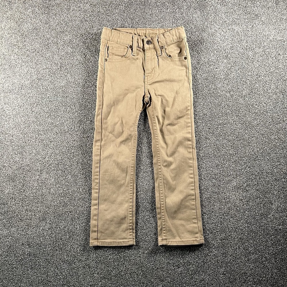 Cody James Girls Size 6 Tan Straight Leg Stretch Western Jeans Pants Khaki